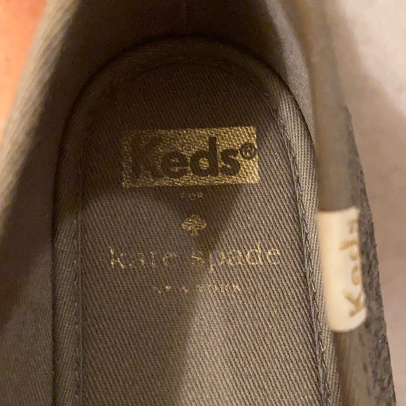 EUC Keds x Kate Spade green sequin slip on sneakers W7 - Picture 5 of 5